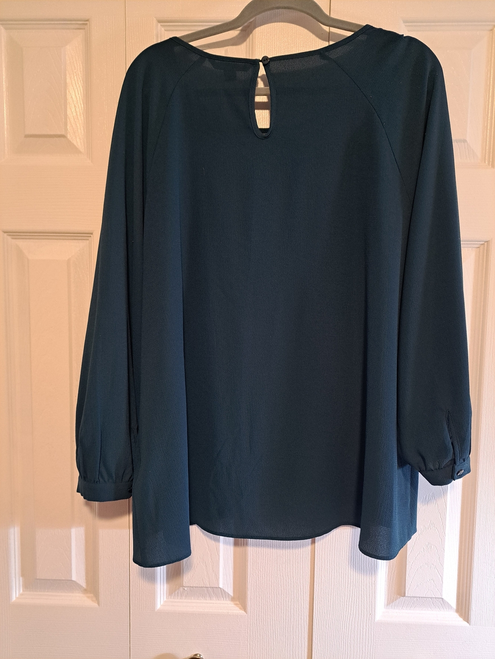 Zac & Rachel Teal Long-Sleeve Blouse - Picture 3 of 5